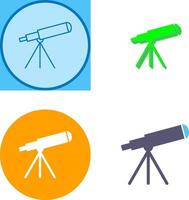 diseño de icono de telescopio vector