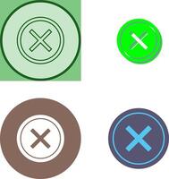 Do Not Cross Icon Design vector