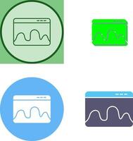Webpage Statistics Icon Design vector