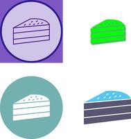 Cake Slice Icon Design vector