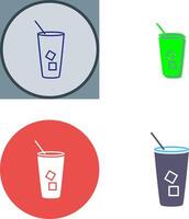 Iced Coffee Icon Design vector