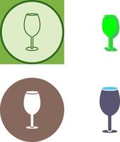 Wine Glass Icon Design vector