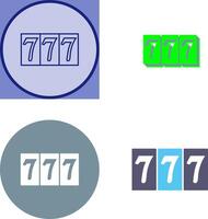 Triple Sevens Icon Design vector