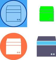 Unique Box Icon Design vector