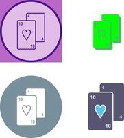 Playing Cards Icon Design vector