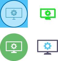 Unique Network Settings Icon Design vector