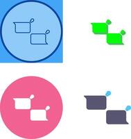 Unique Chatting Icon Design vector