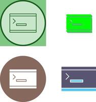 Unique Console Icon Design vector