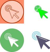 Unique Click Icon Design vector