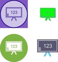 Unique Classroom Board Icon Design vector