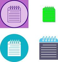 Unique Note Icon Design vector