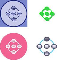 Unique Strategy Connsultation Icon Design vector