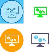 Unique Pay Per Click Icon Design vector