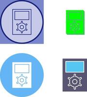 Unique Portfolio Management Icon Design vector