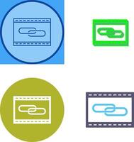 Unique Link Optimization Icon Design vector