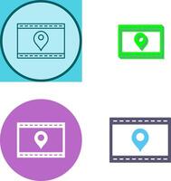 Unique Location Web Advertising Icon Design vector