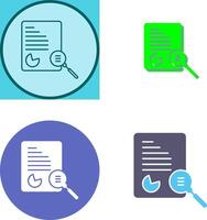 Unique Case Study Icon Design vector