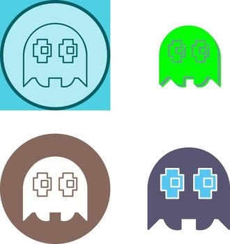 Unique Game Character Icon Design vector