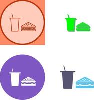 Unique Lunch Icon Design vector