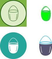 Unique Water Bucket Icon Design vector