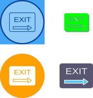 Unique Exit Icon Design vector