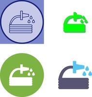 Unique Water Hose Icon Design vector