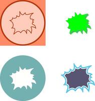 Unique Explosion Icon Design vector