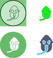 Unique Oxygen Mask Icon Design vector