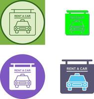 Rent a Car Icon Design vector