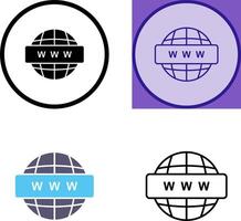 World Wide Web Icon vector