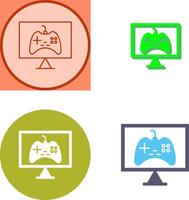 Unique Online Games Icon Design vector