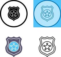 Police shield Icon vector