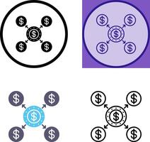 Distribution Icon Design vector