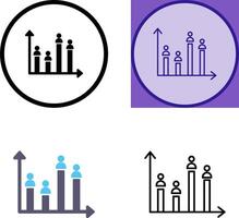 Candidate Graph Icon vector
