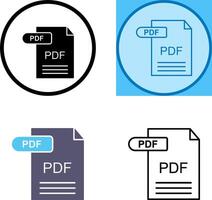 PDF Icon Design vector