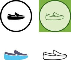 de los hombres mocasines icono vector