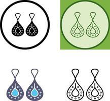 Earring Icon Design vector