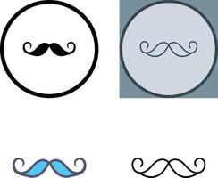 diseño de icono de bigote vector