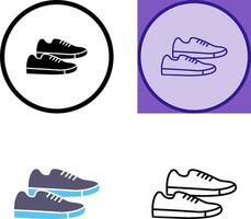zapatillas icono diseño vector
