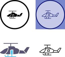 Military Helicopter Icon vector