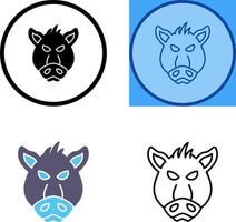 Pig Icon Design vector