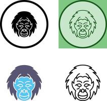 Orangutan Icon Design vector