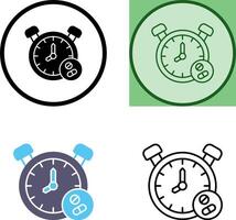 Clock Icon Design vector