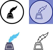 Inkwell Icon Design vector