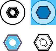 Nut Icon Design vector