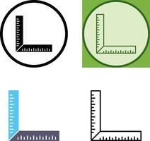 square Ruler Icon vector