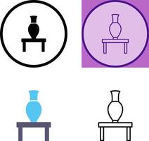 Vase Exhibit Icon vector