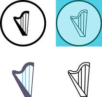 Harp Icon Design vector