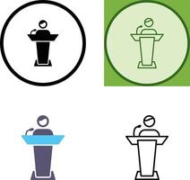 Elected Candidate Icon vector