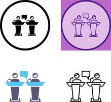 Debate Icon Design vector